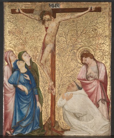 Kalvarienberg mit einem Kartäusermönch von Jean de Beaumetz