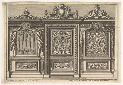 Entwurf für einen Chorschirm mit zwei Varianten, aus: Clôtures de chapelles von Jean le Pautre