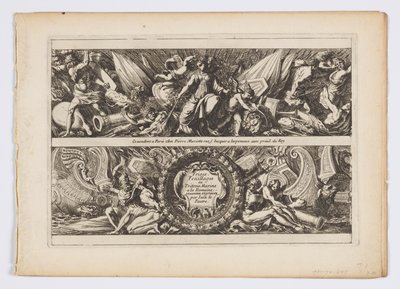 Titelseite aus "Frises, feuillages ou tritons marins, à la romaine" von Jean le Pautre