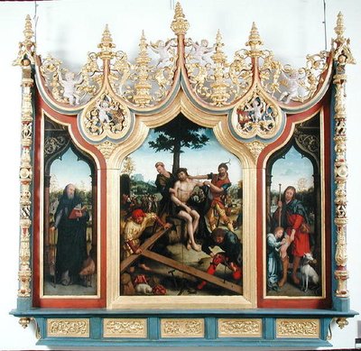Triptychon von Christus mit den Henkern, ca. 1530-32 von Jean the Elder Bellegambe