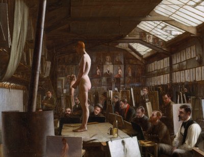 Bouguereaus Atelier an der Académie Julian, Paris von Jefferson David Chalfant