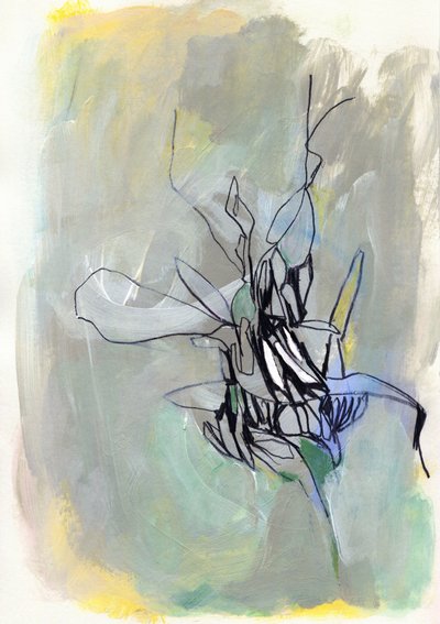 Abstrakte Botanische Blüte von Jenja Braun