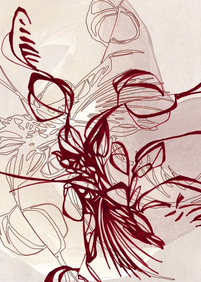 Elegante botanische Linien von Jenja Braun