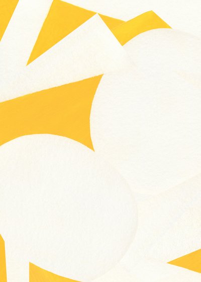 Goldene abstrakte Formen von Jenja Braun