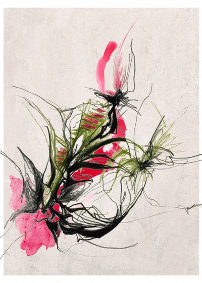 Lebendige abstrakte Botanicals von Jenja Braun