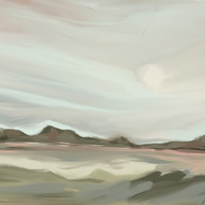 Gedämpfter Bergsee von Jenna Alheit