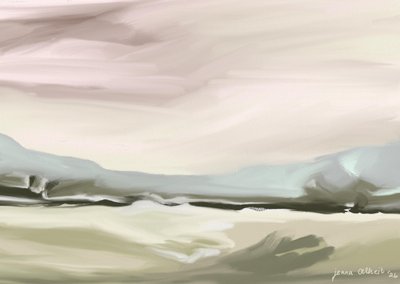 Gelassene Pastelllandschaft von Jenna Alheit