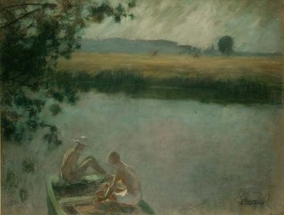 Baden im Mondschein von Jenny Montigny