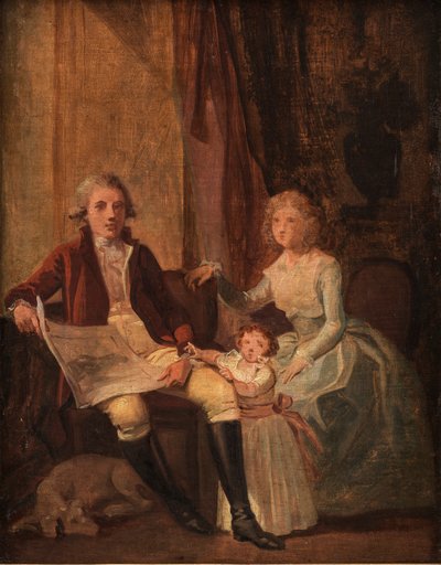 Peder Anker mit Frau und Tochter von Jens Juel