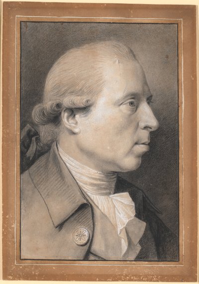 Porträt des Bildhauers, Professor Nikolaj Dajon von Jens Juel