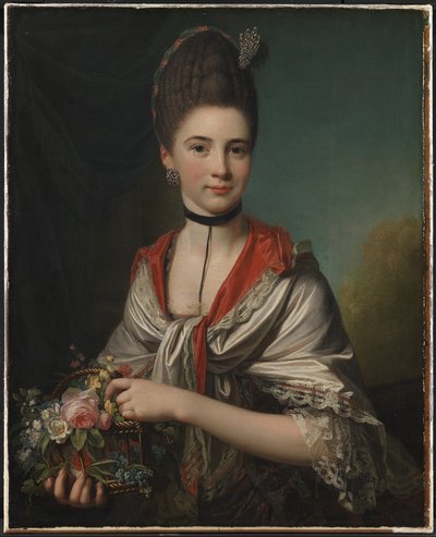 Porträt von Anna Elisabeth Battier, geb. Storp von Jens Juel