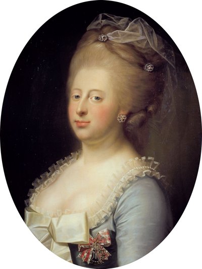 Porträt von Königin Caroline Mathilde von Dänemark von Jens Juel
