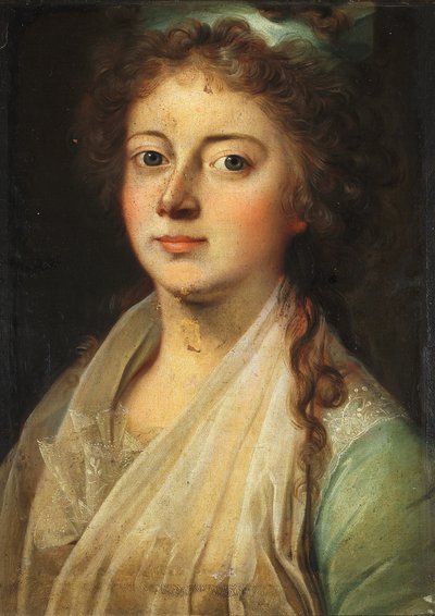 Porträt von Königin Marie Sophie Frederikke, verheiratet mit Frederik VI. von Jens Juel