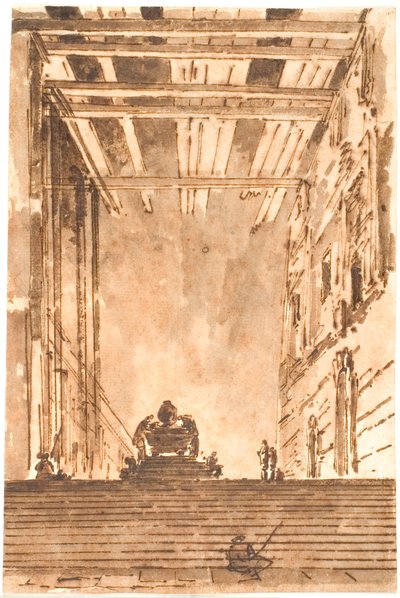 Treppenhaus und Katafalk von Jens Petersen Lund
