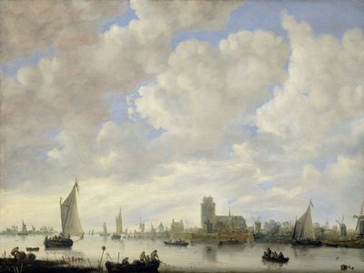 Ansicht der Merwede bei Dordrecht von Jeronymus van Diest (II) (attributed to)