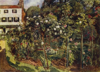 The Grove, Highgate, Blick auf Garten und Haus von Jessie MacGregor
