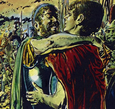 Alexander kämpfte mit seinem Vater gegen die Griechen von Jesus Blasco