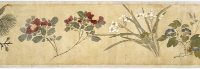 Hundert Blumen, frühes 17. Jahrhundert (Detail) von Jiayan Chen