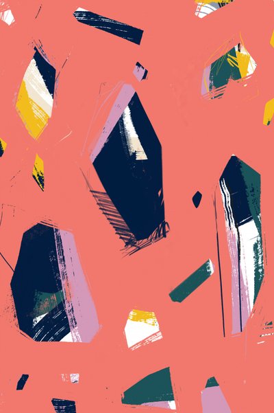Geometrische Korallensplitter von Jilli Darling