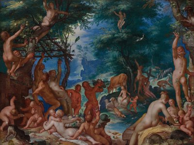 Das Goldene Zeitalter, 1605 von Joachim Anthonisz Wtewael