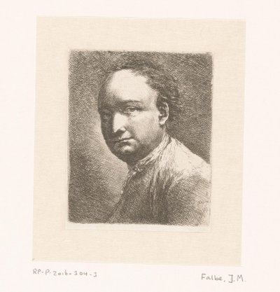 Porträt des Malers Johann Harper von Joachim Martin Falbe