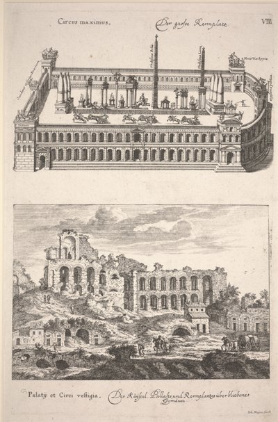 Illustration aus "Des Alten und Neuen Roms Grosser Schau-Platz" von Joachim von Sandrart von Joachim von Sandrart