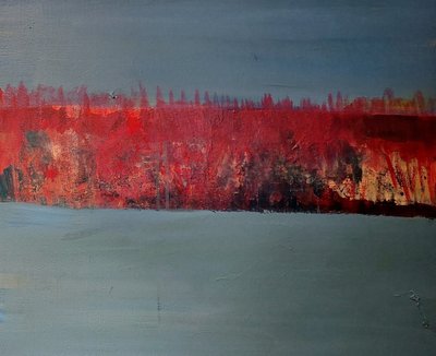 Feuriger abstrakter Horizont von Joackim Schou Dahle