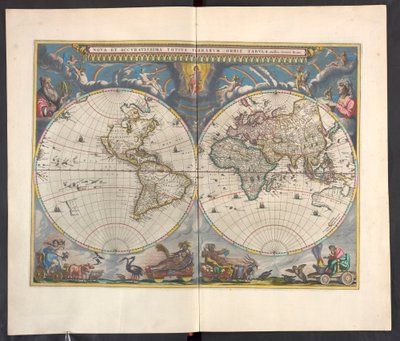 Nova et accuratissima totius terrarum orbis tabula. Auctore Ioanne Blaev. von Joan Blaeu