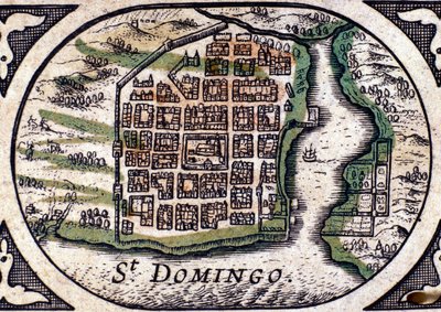 Santo Domingo - im Atlas von W. J. Blaeu von Joan Blaeu