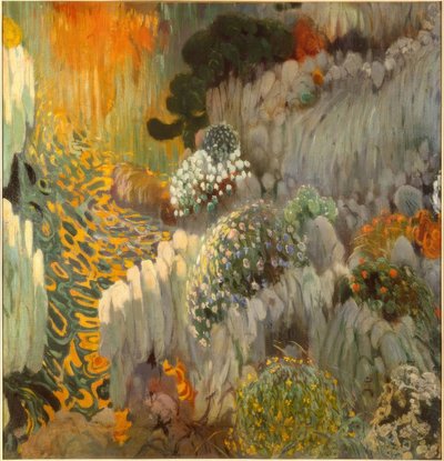 Orientalisches Tafelbild (Wanddekoration in der Casa Trinxet) von Joaquim Mir i Trinxet
