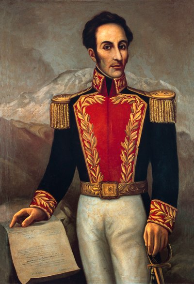 Simon Jose Antonio Bolivar (1783-1830), General und Staatsmann Südamerikas von Joaquín Pinto