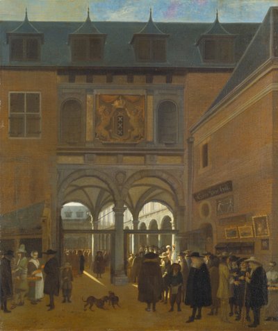 Die Börse in Amsterdam, ca. 1675-80 von Job Berckheyde