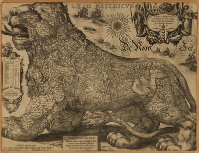 Leo Belgicus von Jodocus Hondius