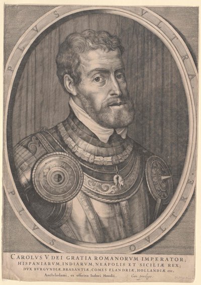 Heiliger Römischer Kaiser Karl V. (Druck) von Jodocus The Younger Hondius