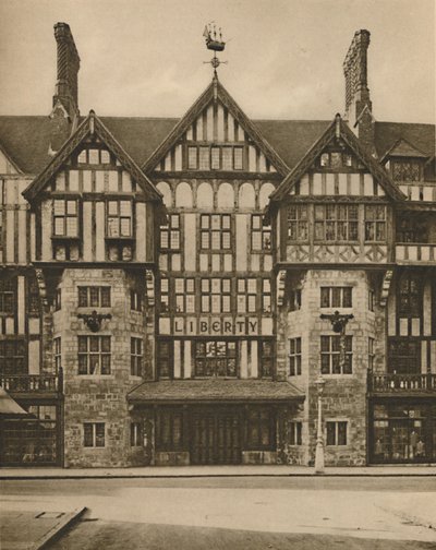 Teil des Tudor-Gebäudes von Liberty in der Great Marlborough Street, ca. 1935 von Joel