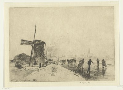 Ansicht von Maassluis von Johan Barthold Jongkind