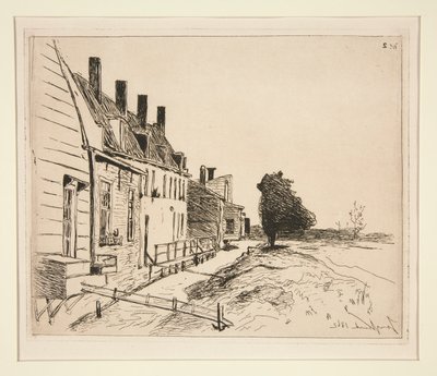 Die Häuser am Kanal von Johan Barthold Jongkind