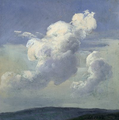 Wolkenstudie von Johan Christian Dahl