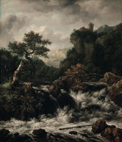 Kopie einer Landschaft von J. Ruisdael von Johan Christian Dahl