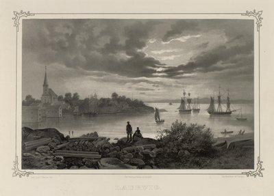 Illustration aus dem Buch Norge fremstillet i Tegninger von P.Chr. Asbjørnsen, veröffentlicht von Chr. Tønsberg (Norwegen, 1848) von Johan Christian Dahl