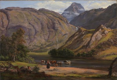 Isdalen am Svartediket bei Bergen von Johan Christian Dahl