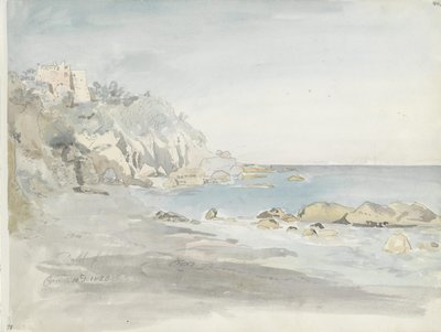 Der Strand bei Marina Grande, Capri von Johan Christian Dahl