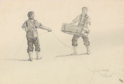 Zwei Männer von Johan Christian Dahl