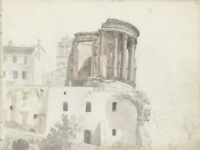 „Vesta-Tempel“, Tivoli von Johan Christian Dahl