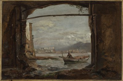 Blick aus einer Grotte bei Posillipo von Johan Christian Dahl