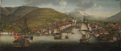 Ansicht des Hafens von Bergen von Johan Christian Dahl