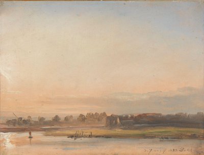 Blick auf die Elbe von Johan Christian Dahl