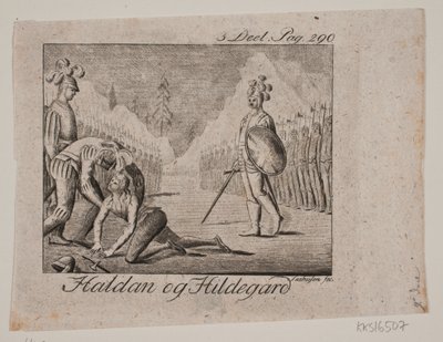 Vignette. Haldan und Hildegard von Johan Christoph Seehusen