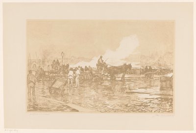 Hafenansicht in Rotterdam von Johan Hendrik van Mastenbroek (signed by artist)