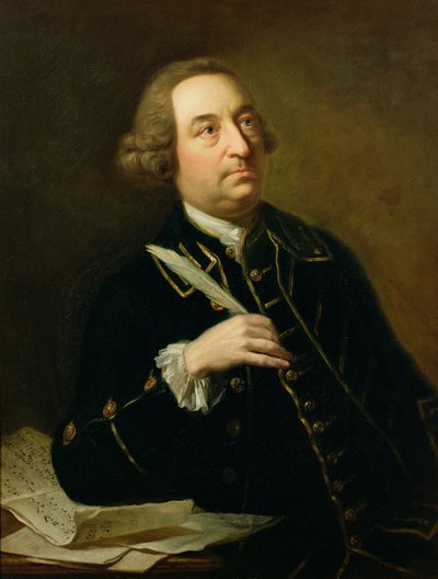 Porträt von John Christopher Smith, Musiker und Amanuensis von Händel von Johan Joseph Zoffany